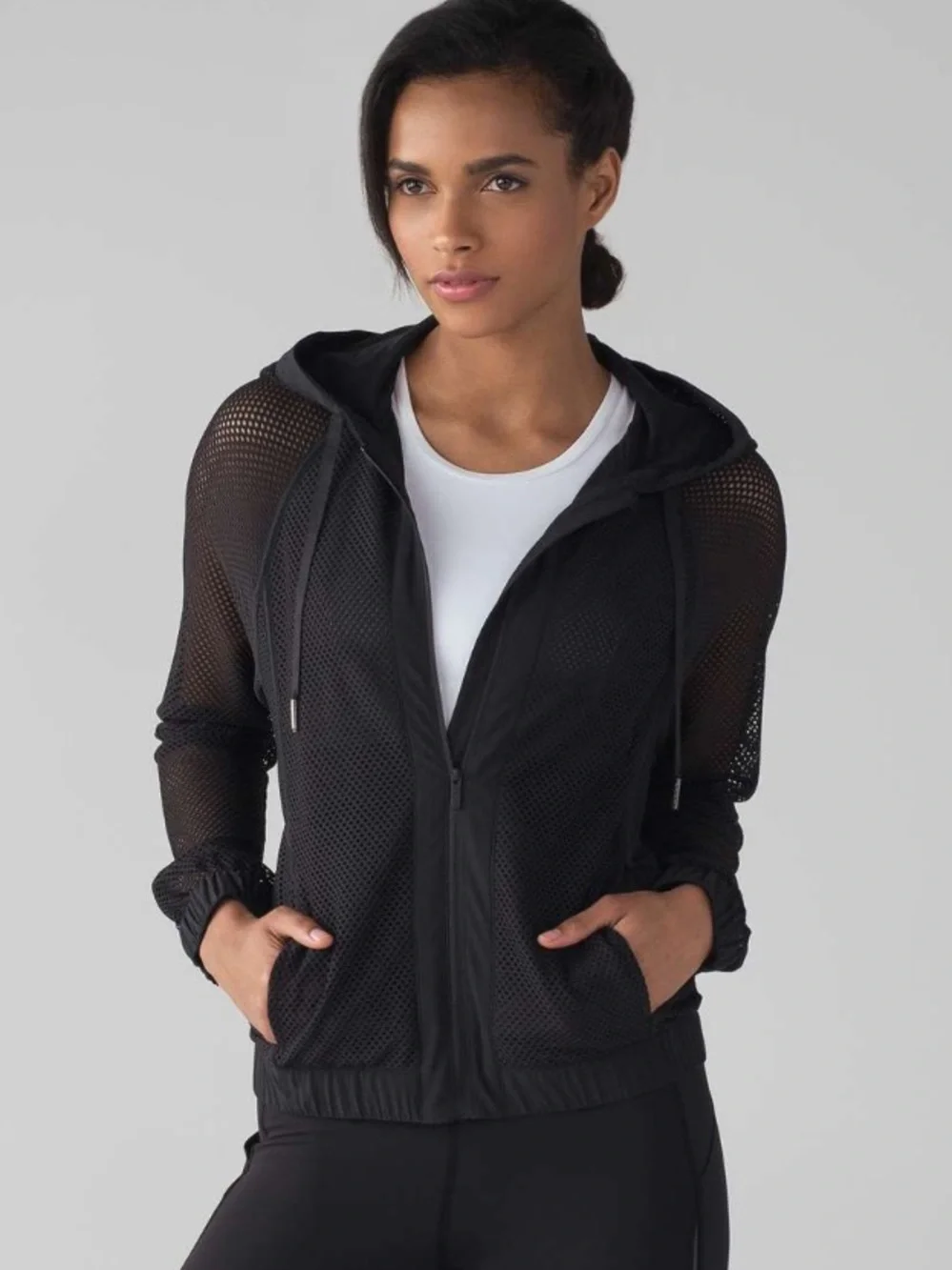 Lululemon Mesh on Mesh Full Zip Jacket Sz 8